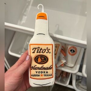 Tito’s Handmade Vodka Bottle Plush Dog Toy- Orange